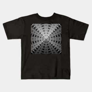 Sacred Geometry 3D Titanium Heart Pyramid Architecture Kids T-Shirt